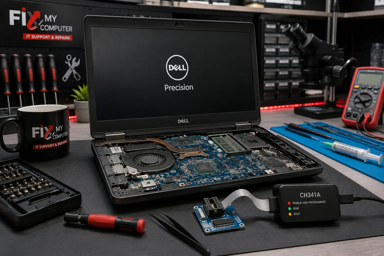 Dell Precision 3510: Boot Guard Verified DXE That Is Fail - διάγνωση και επισκευή laptop